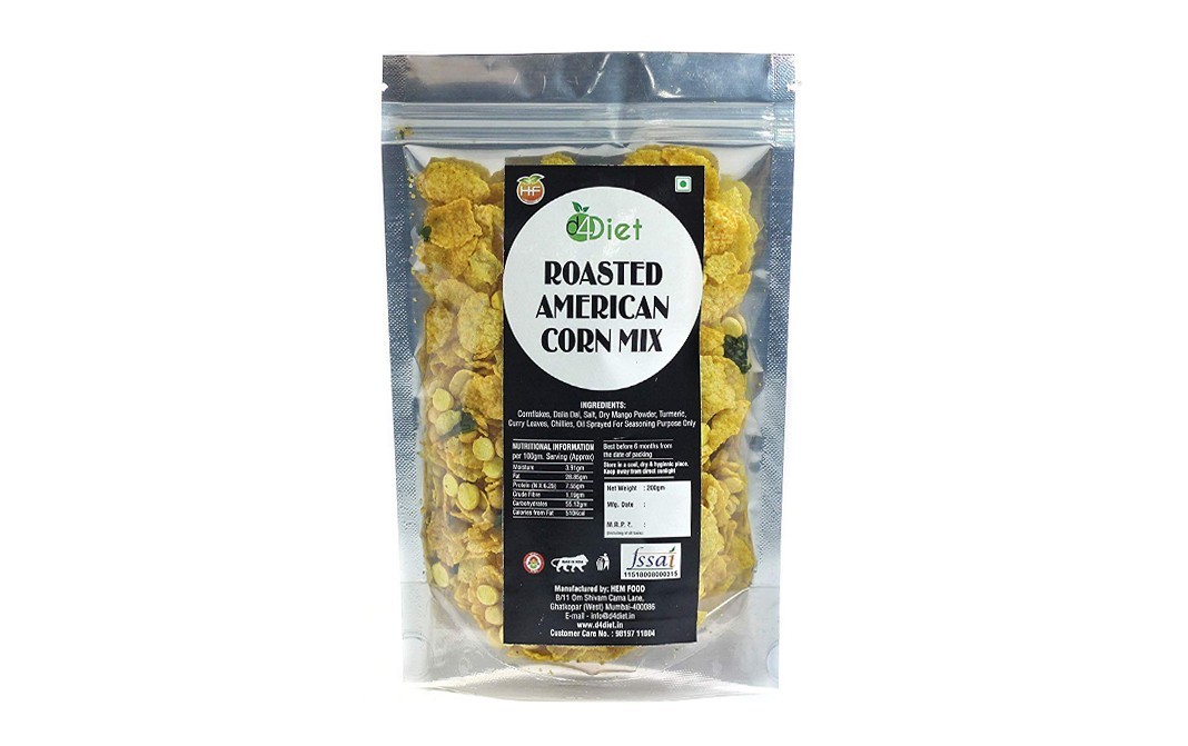 D4Diet Roasted American Corn Mix    Shrink Pack  200 grams